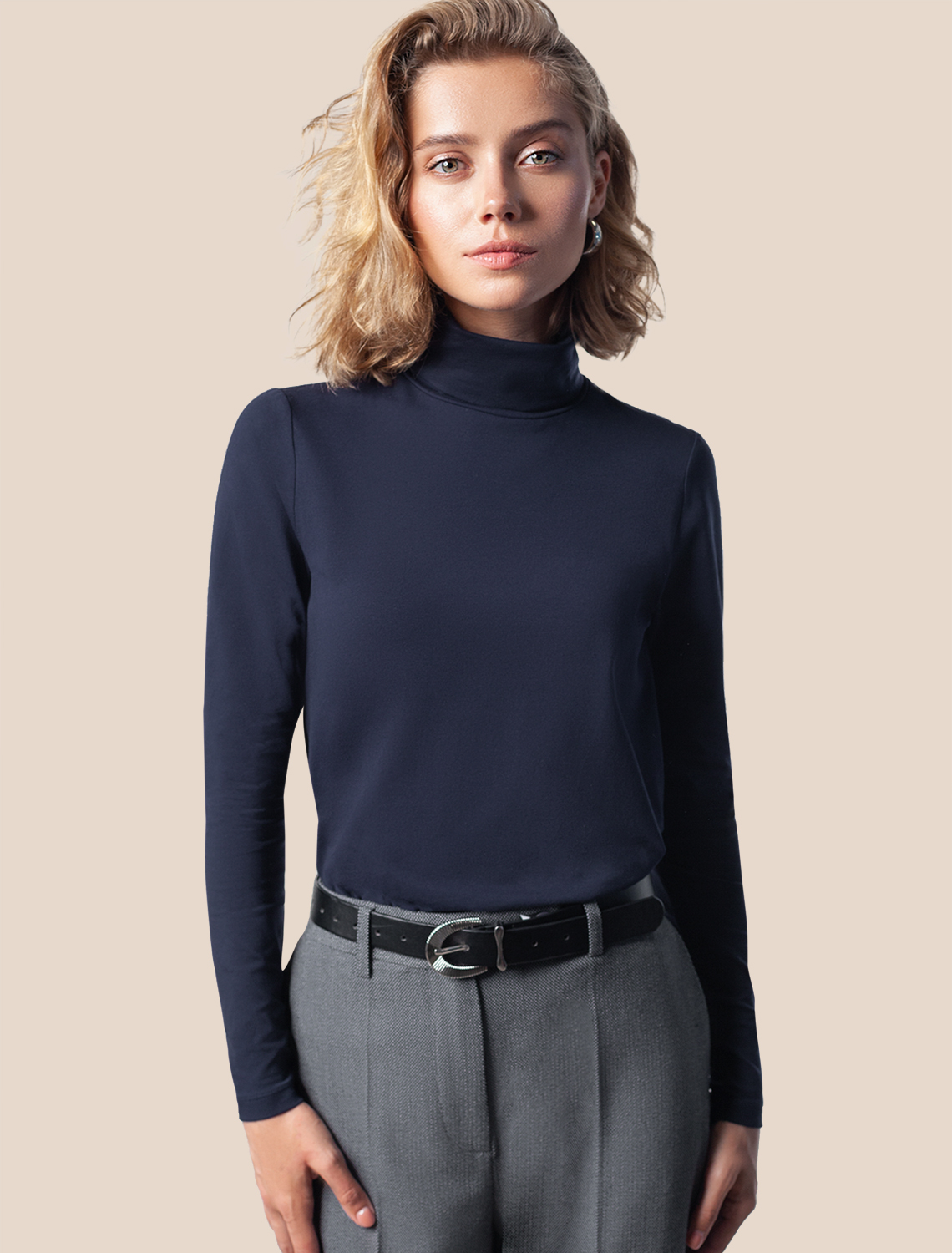 картинка Джемпер женский темно-синий магазин Одежда+ являющийся официальным дистрибьютором в России 