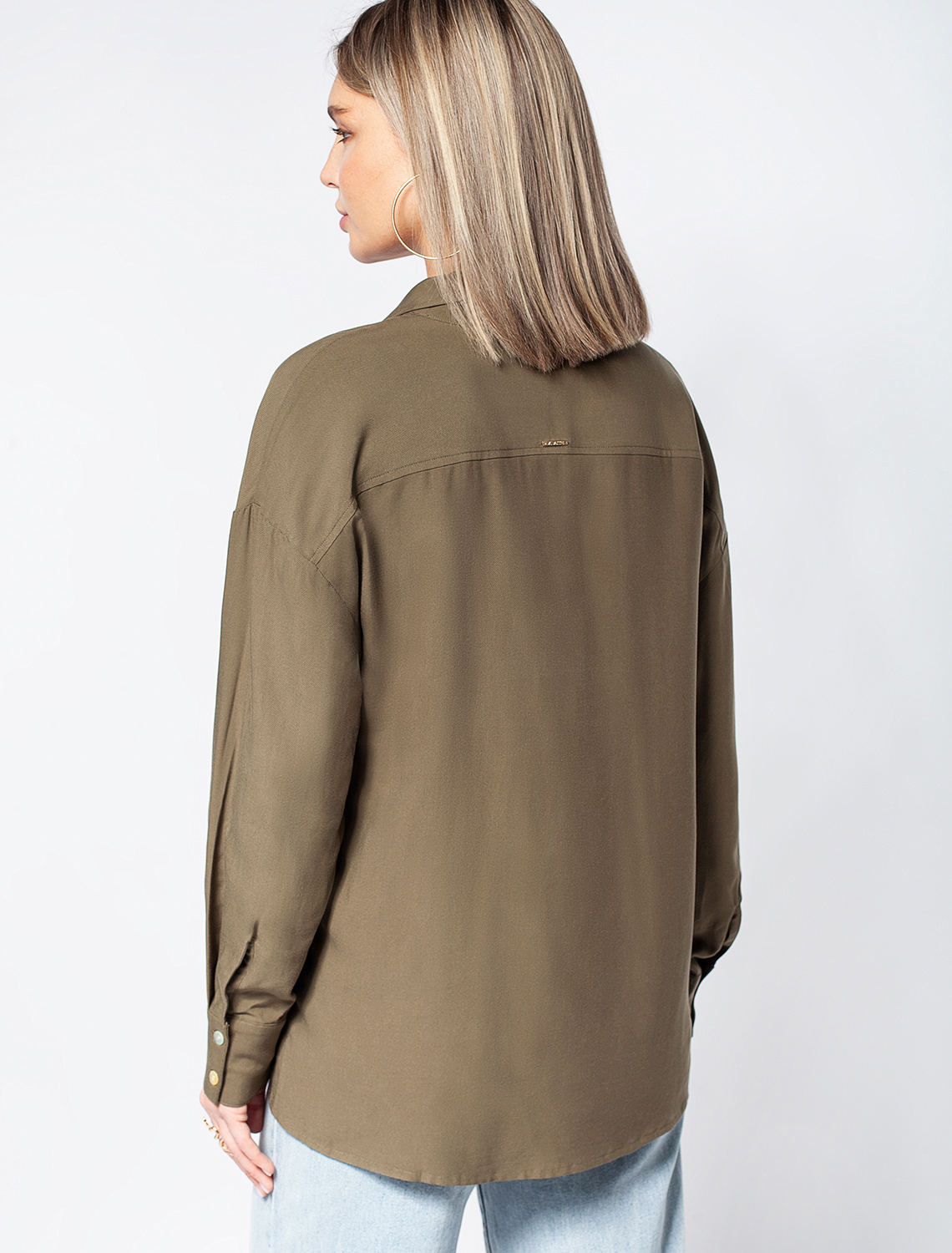 картинка Блузка женская оливковый от магазина Одежда+