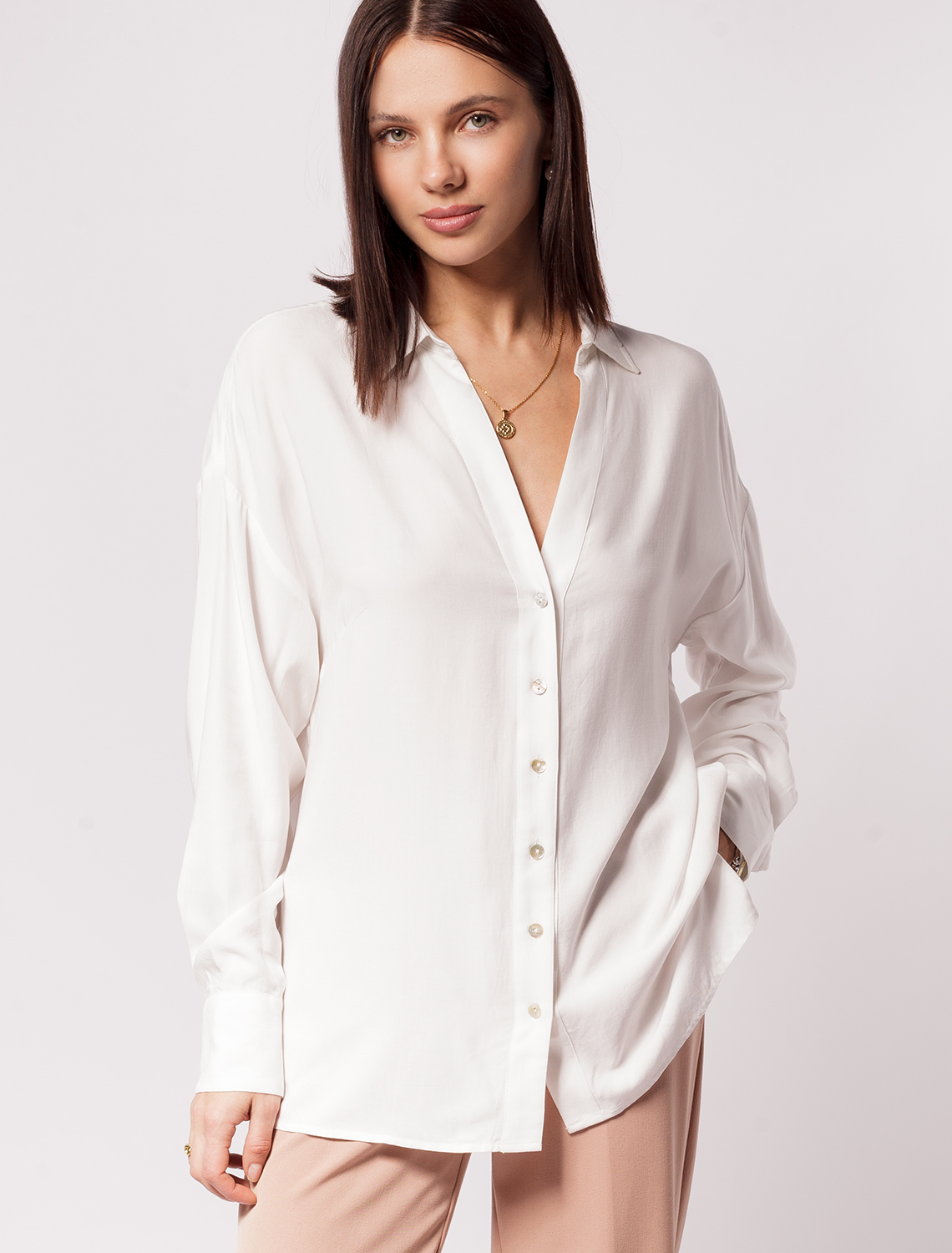 картинка Блузка женская натуральный_белый от магазина Одежда+