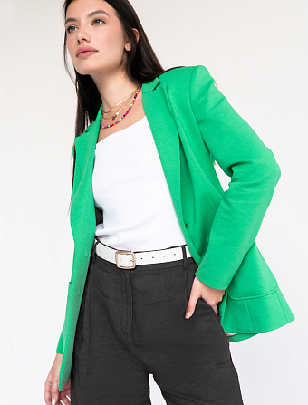 картинка Жакет женский зеленый магазин Одежда+ являющийся официальным дистрибьютором в России 