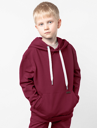картинка Джемпер для мальчика бордовый магазин Одежда+ являющийся официальным дистрибьютором в России 
